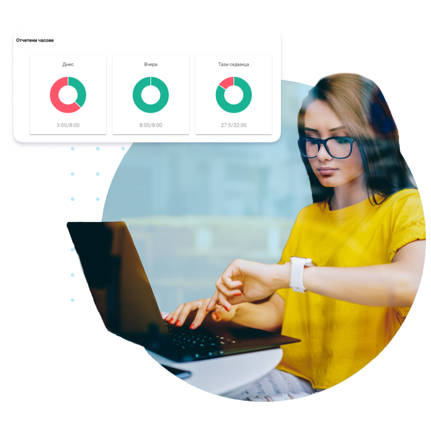 Отчитане на задачите и отработеното време Отчитане на задачите и отработеното време